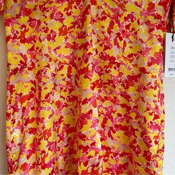 LINI Amalia Yellow Red Multi Maxi Dress Size Large New with Tags - Picture 3 of 14